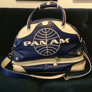 Pan Am Retro Vintage PVC Duffle Gym Bag